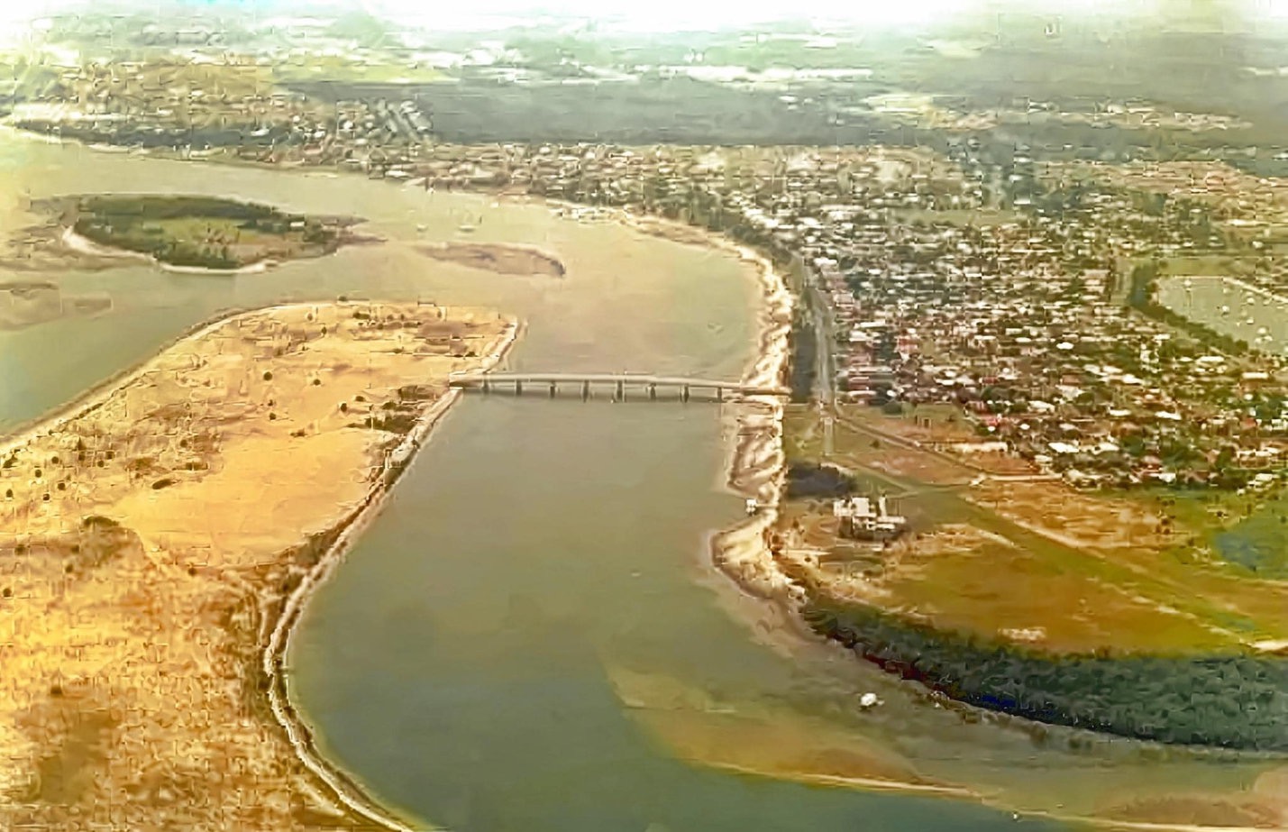 Aerial view of the Sovereign Islands